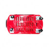 Kit - 10 Cestos Grande Com Rodízio D300 Cód. 3300 Vermelho - Della Plast