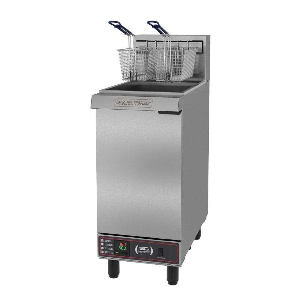 Fritadeira Industrial a Gás 30 Litros 2 Cestos Óleo Premium BP Zona Fria FOG 2 C 220V - Metalcubas 24388