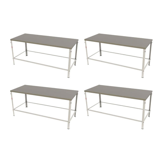 Kit - 4 Mesa Panificadora Desmontável 800x870x1900 Mbr-018 - Braesi