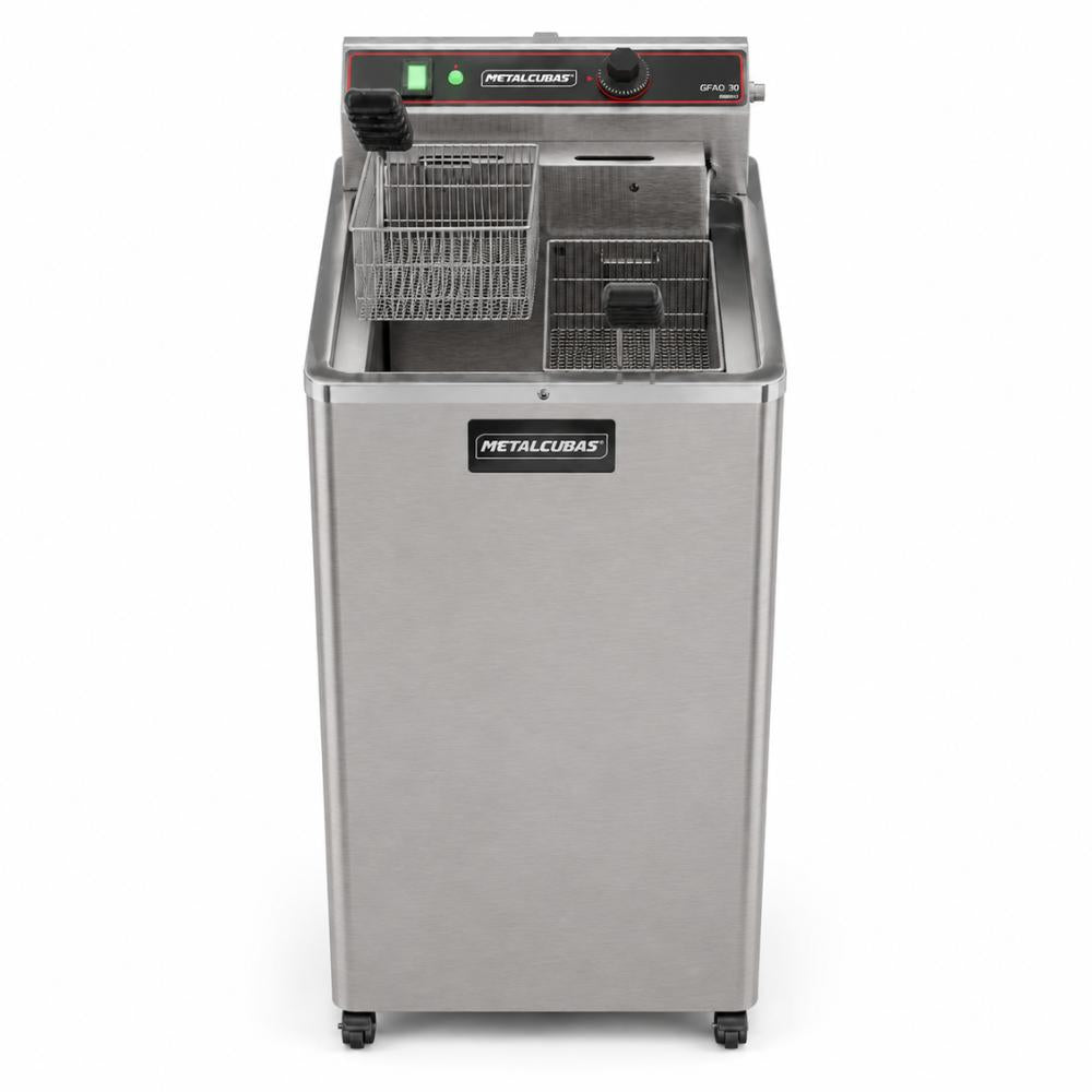 Fritadeira Elétrica Água e Óleo 30 Litros 8000w GFAO 30 P - 220v Metalcubas 18593