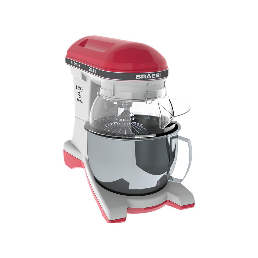 Batedeira Planetária Profissional Eclair 10 Velocidades 5l 1500w Bp-500 Vermelha Bivolt - Braesi