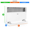 Aquecedor Elétrico Digital 2000w Comfort Heat Convecção Piso/parede EAQ04 220v -  EOS B204696