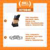 Kit - Faqueiro Plenus 6 Peças + 1 Jogo de Panelas Inox Solar 6 Peças - Tramontina