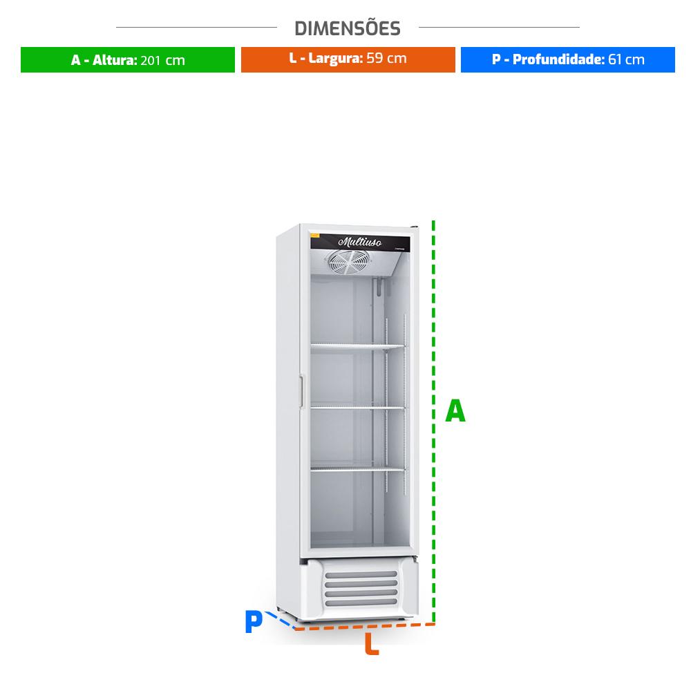 Kit Cervejeira Porta Sólida Branca VCC400 127V + Refrigerador Branco VCM400 127V - Refrimate