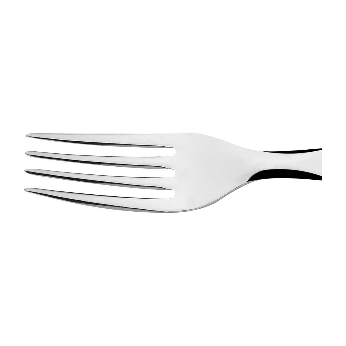KIT - Jogo de Faca e Garfo Ipanema 96 Peças em Aço Inox Cabo Preto PTOP - Tramontina
