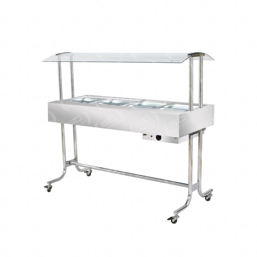Buffet Estufa Aquecimento Carro Self Service Térmico 8 cubas Banho Maria 1/2 GN Ea8m – Venâncio