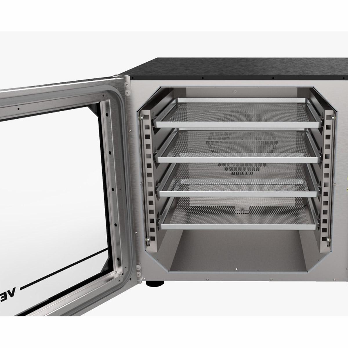 Forno Turbo Convector Elétrico Smart Basic 4 Esteiras Inox e Painel Inox FCSB4E - Venâncio 220V