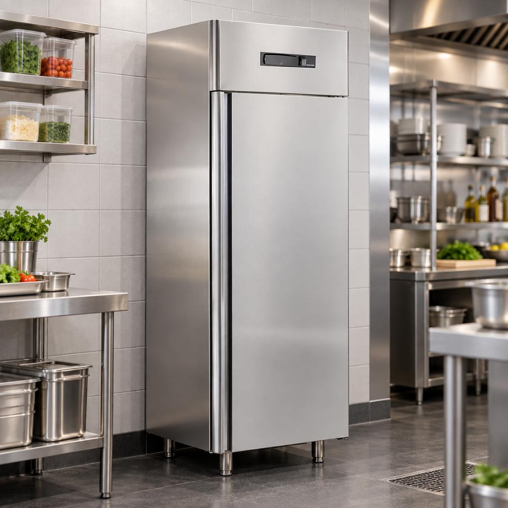 Refrigerador Vertical  Inox 340w ar Forçado 1p  613l -1°c a +5°c G800 220v - Metalfrio