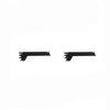 Kit 2 Mão Francesa Apoio Para Bandeja 30cm Slg Gôndolas New Plus Preto - Sa Gôndolas