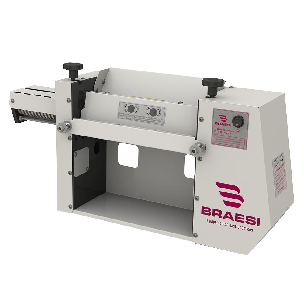 Cilindro Laminador Elétrico Industrial Compacto Para Massas 28cm 1/4cv Cb-28 220v - Braesi B14139