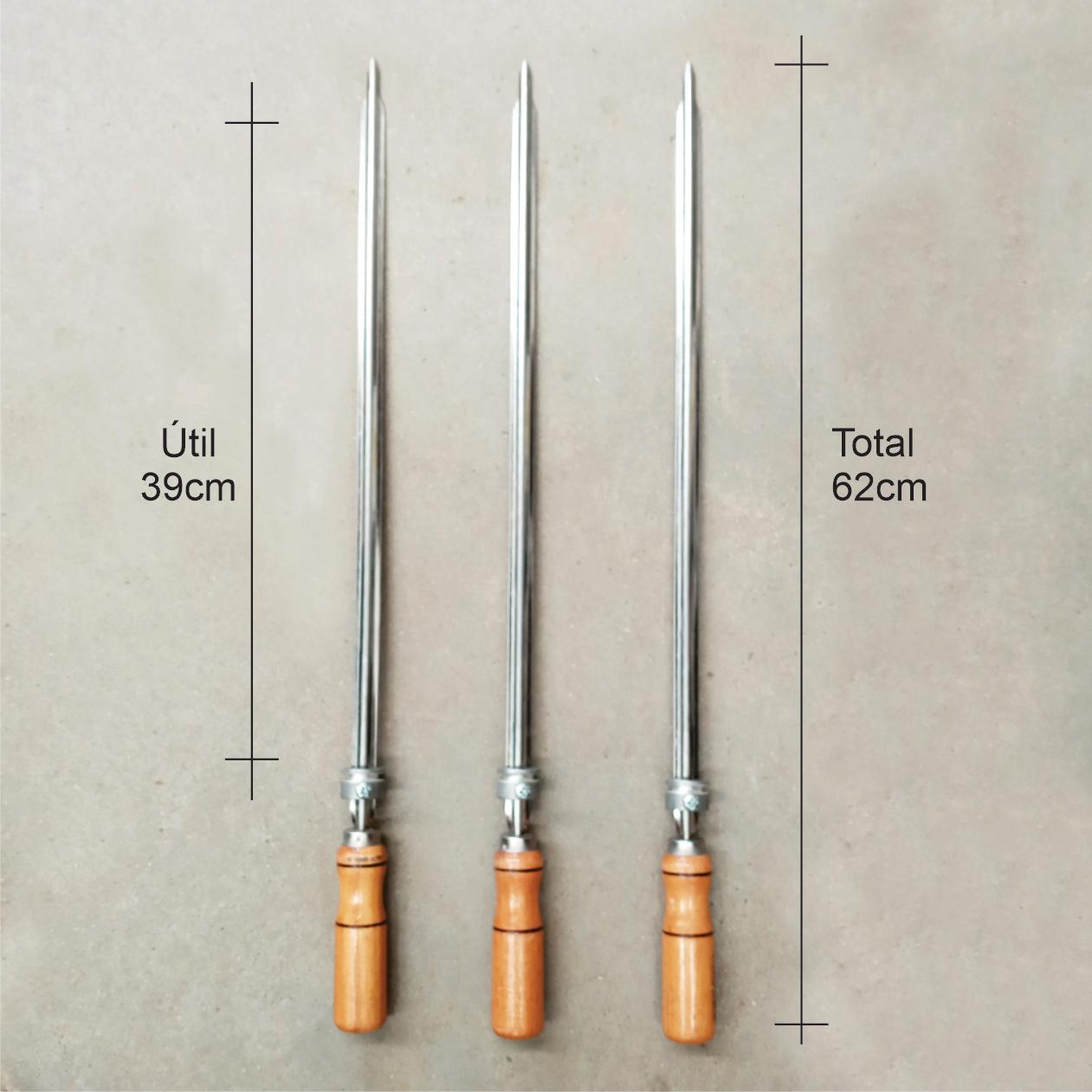 Churrasqueira Americana Assador Grelhado 3 Espetos Rotativos e Abafador PRCA-340 - Progás Bivolt