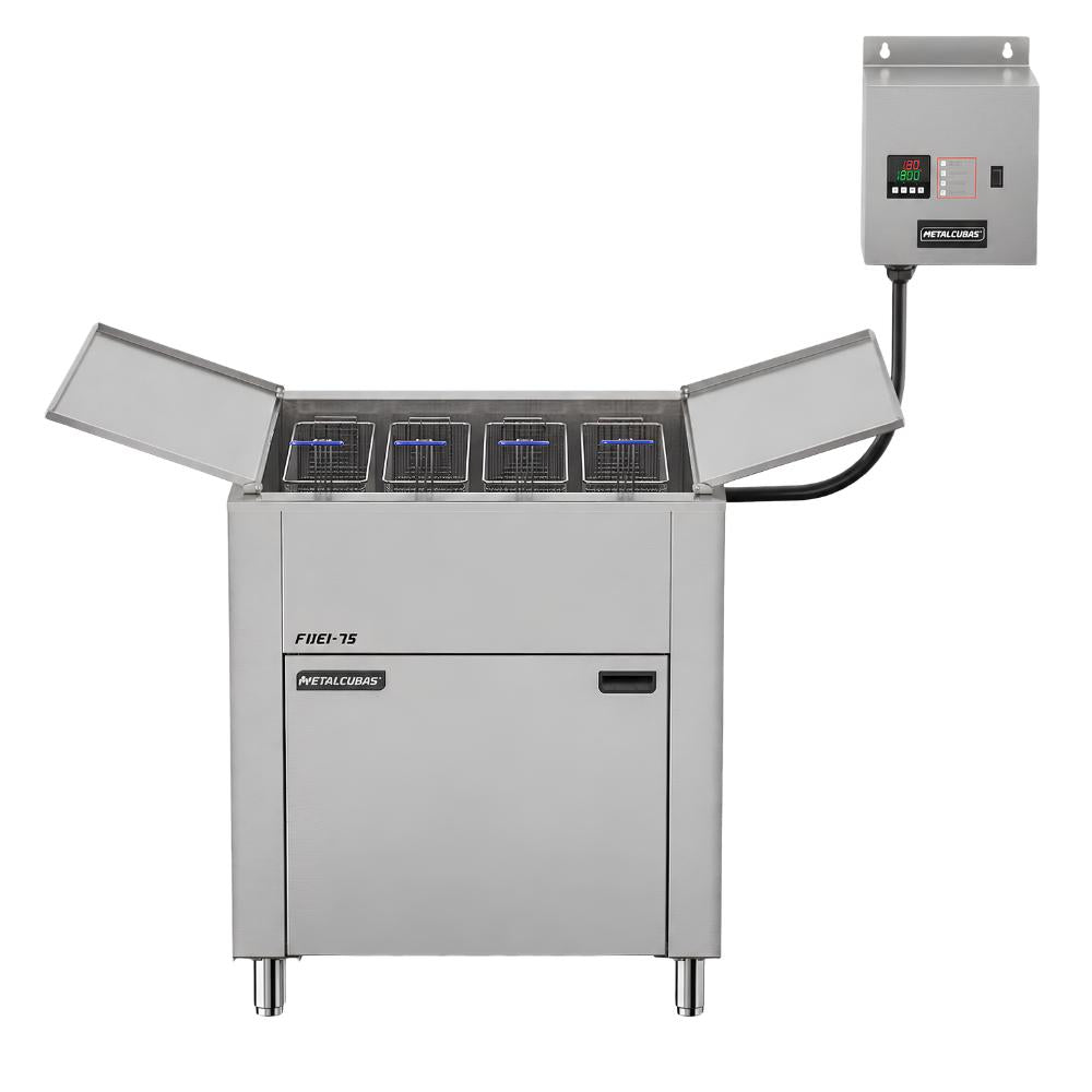 Fritador Elétrico Industrial Somente Óleo 75 Litros 18000w 380T FOEI 75   Metalcubas 24890