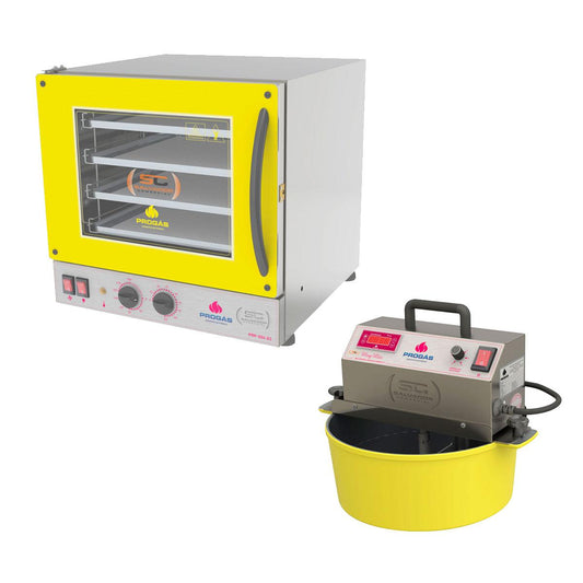 Kit Amarelo - Forno Turbo Prp-004 220v + Mexedor Prmog-07 Bivolt - Progás