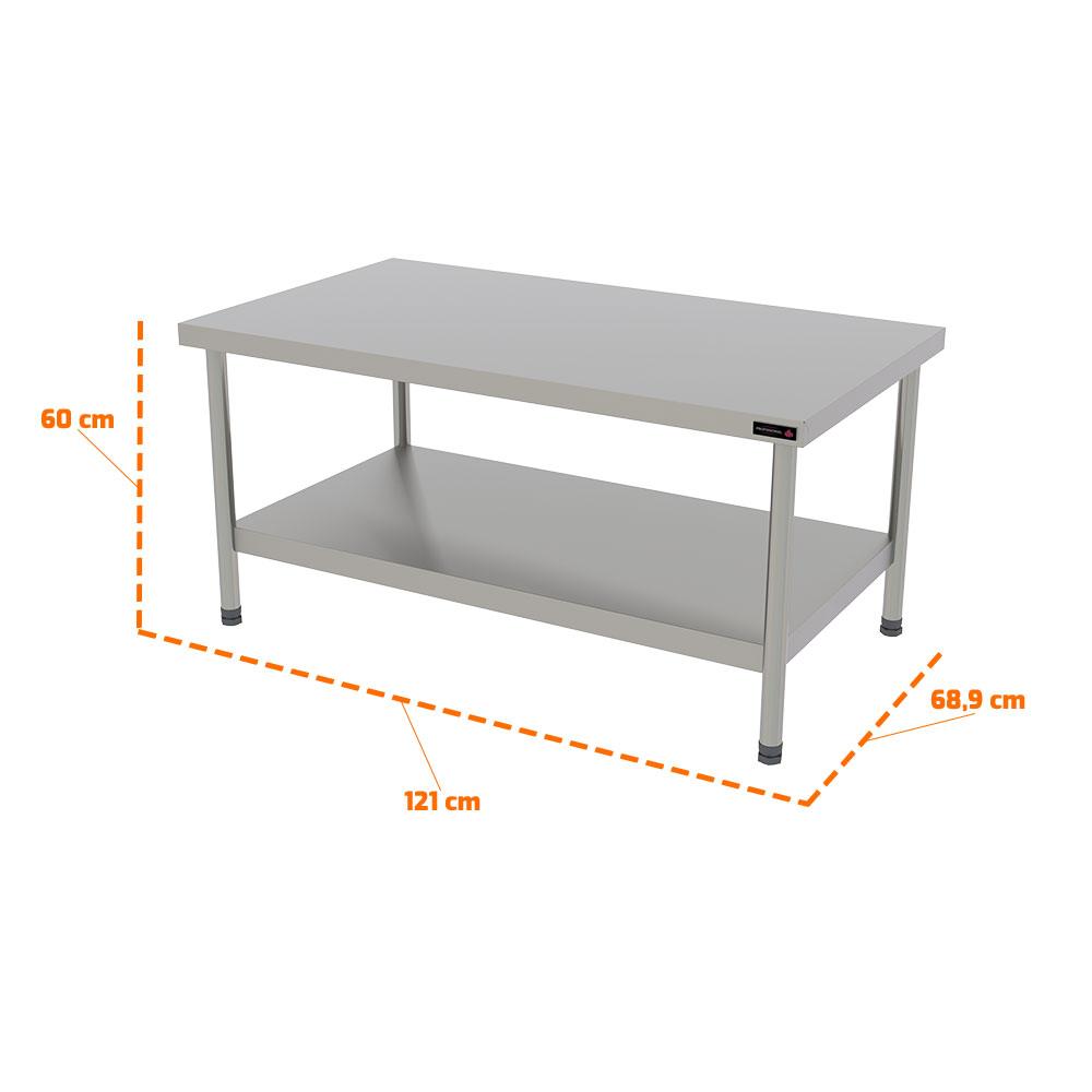 Cavalete Total Inox Mesa Bancada Para Chapa e Char broiler Profissional Pro-120 - Progás P44803