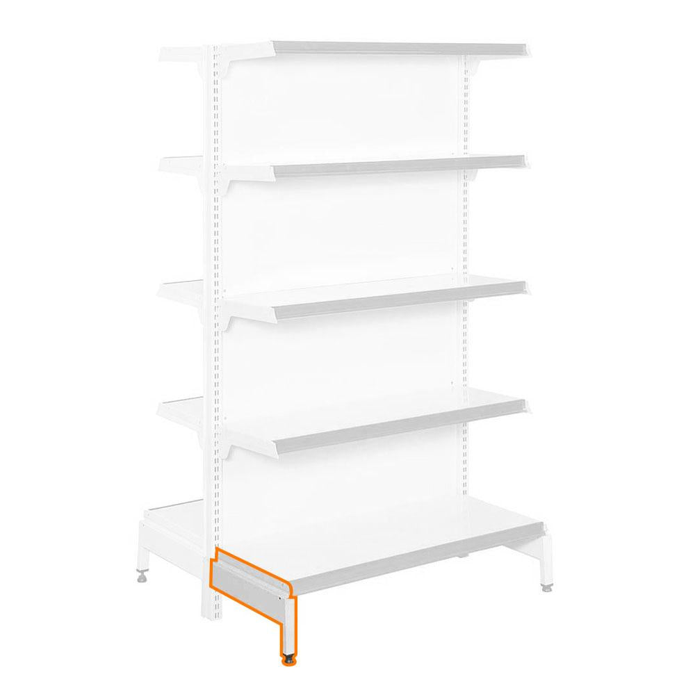 Pé de Encaixe Para Gôndola Central Base 40cm New Plus - SA Gôndolas