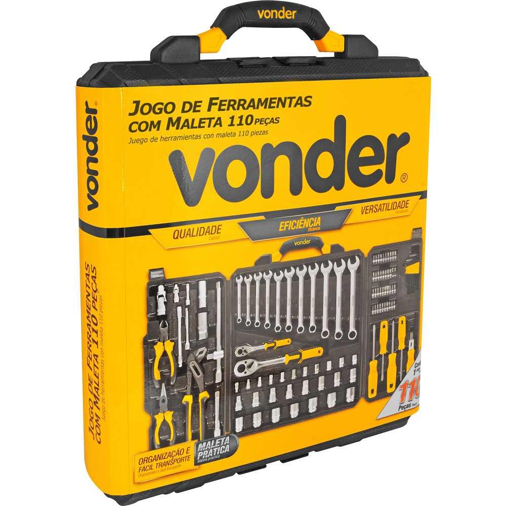 Jogo de Ferramentas Profissional Com 110 Peças - Vonder 3599110105