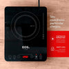 Fogão Cooktop de Indução 1 Boca Portátil Preto 2000w Cheff Gourmet ECI01PPB Bivolt - Eos