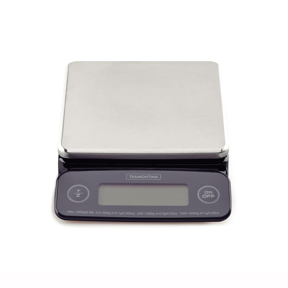 Balança Digital Base em Aço Inox Alta Precisão Para Cozinha Adatto 3kg - Tramontina 61101050