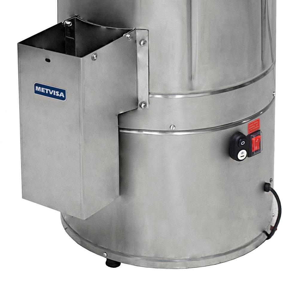 Descascador de Batatas Profissional Capacidade 10 kg 1/2 CV 120 Kg/h DB.10 220V - Metvisa