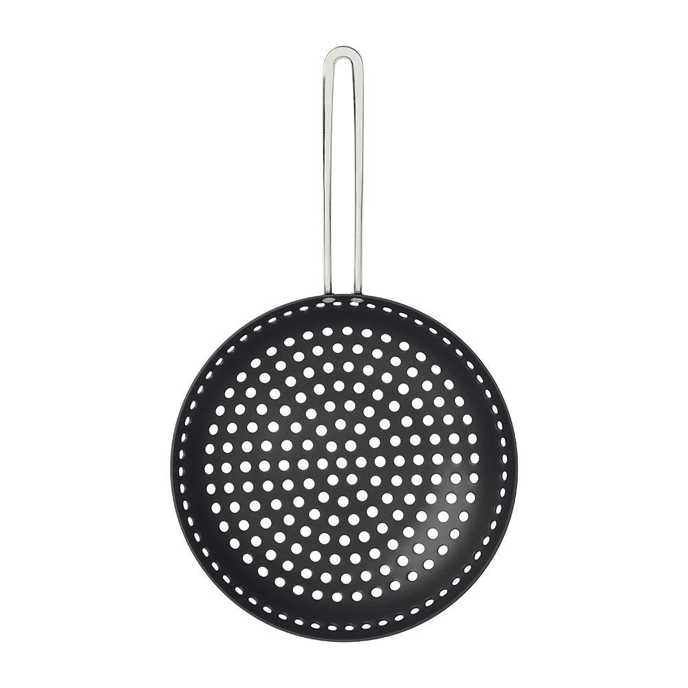 Grelha Wok Furada Churrasco em Alumínio Anodizado Com Cabo 26 cm ø - Tramontina 20847026
