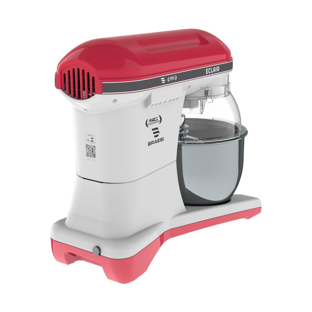 Batedeira Planetária Profissional Eclair 10 Velocidades 5l 1500w Bp-500 Vermelha Bivolt - Braesi
