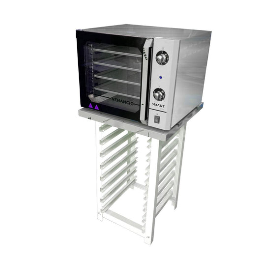 KIT - Forno Turbo Convector Smart Basic Inox FCSB4E 220v + Bancada Mes-004 - Venâncio