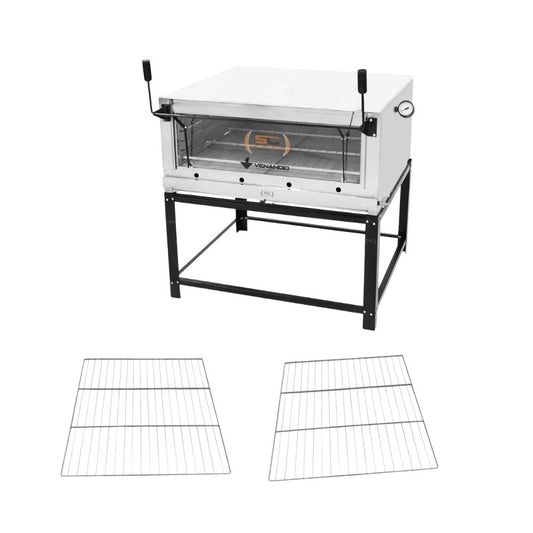Forno Gás Industrial Com Pedra Refratária Roma Inox Firi110 + 2 Grades Extras - Venâncio