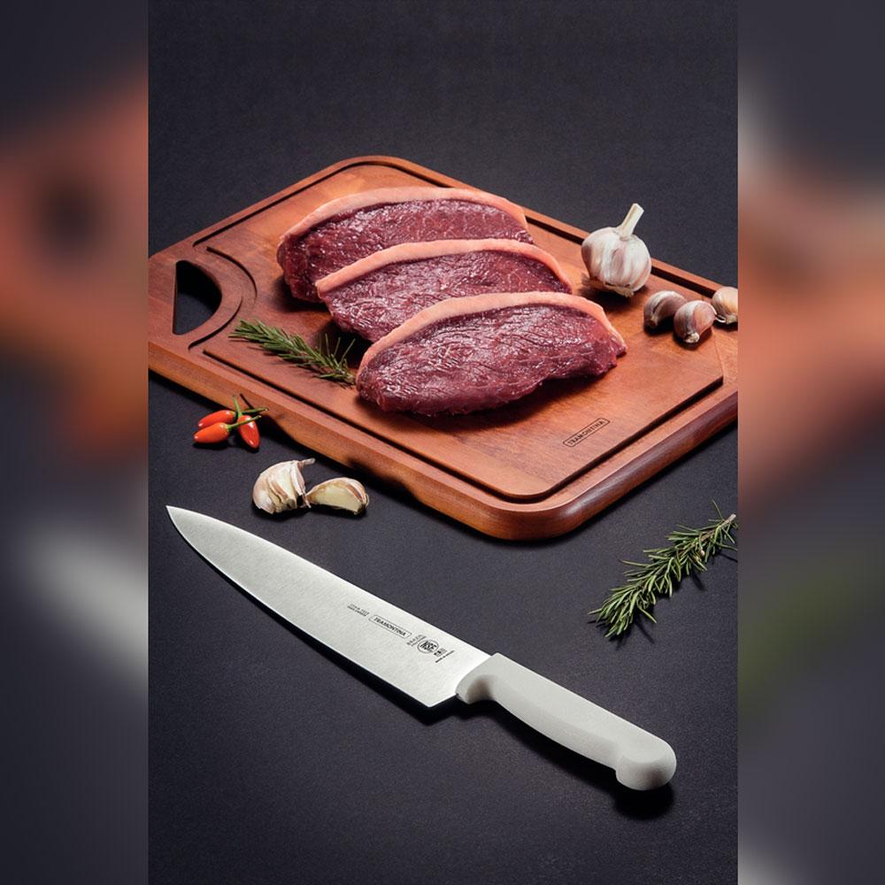 Amaciador De Carne Profissional Inox Modelo AB 220V Skymsen + Faca 10 Pol + Chaira 10 Pol