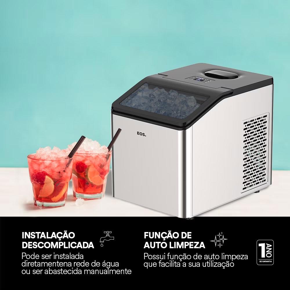 Máquina De Gelo 35Kg Inox Ice Compact EMG35 220V - EOS B170026