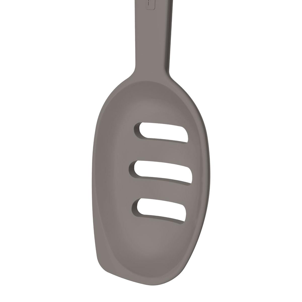 Colher Para Servir Vazada Softta em Silicone Cinza - Tramontina 25853160