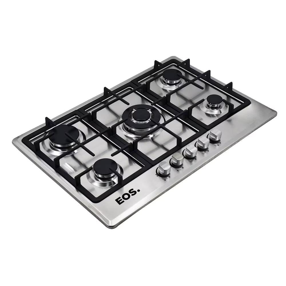 Fogão Cooktop Inox a Gás 5 Bocas 1 Dupla ECG05 Bivolt - Eos B163916
