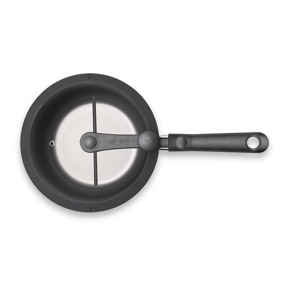 Panela Pipoqueira Multiuso Tampa Vidro Antiaderente 20 cm Ø 4,2L Cereja - Brinox 7102157