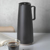 Chaleira Com Apito Roma em Aço Inoxidável 2,7l Brinox e Bule Garrafa Térmica 1l Preto Tramontina