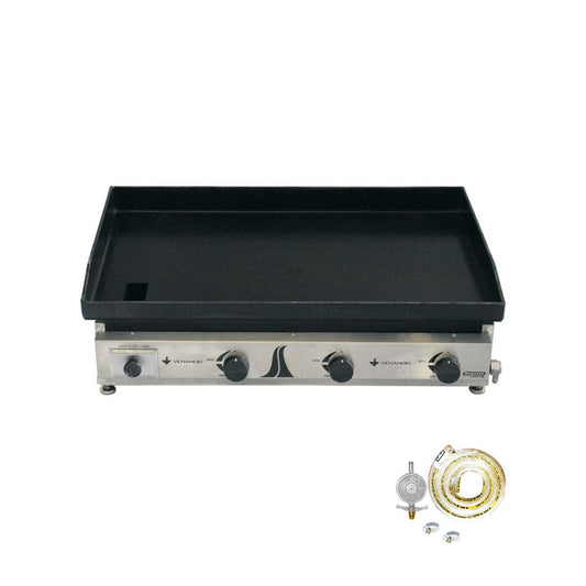 Kit - Chapa Gás Inox 80 Cm C80 + Kit Gás - Venâncio