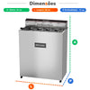 Fritador Água e Óleo Elétrico 45 Litros de Pedestal 1000w FAO 45 220v - Metalcubas 27090