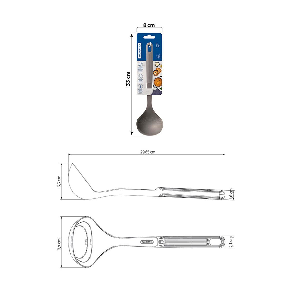 Concha Softta em Silicone Cinza - Tramontina 25854160