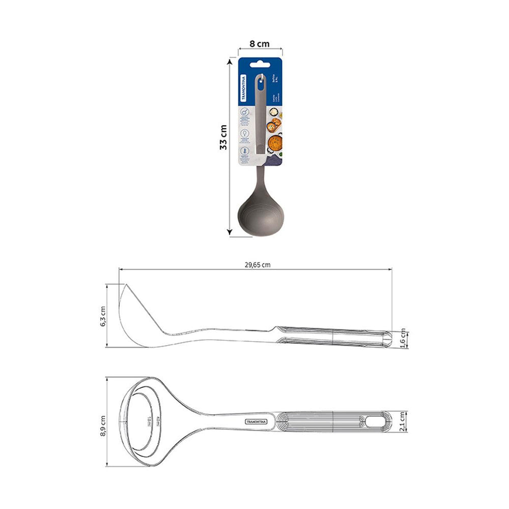 Concha Softta em Silicone Cinza - Tramontina 25854160