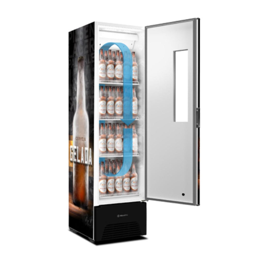 Cervejeira Adesivada 300/336L Porta Com Visor -2°C a -6°C VN28FP 127V - Metalfrio