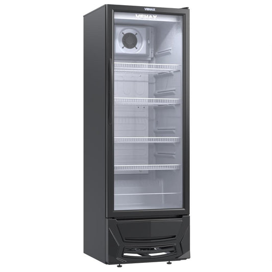 Expositora de Bebidas Preto 300L Regulável de 0°C a +5°C Led VV300 127V - Venax 27506