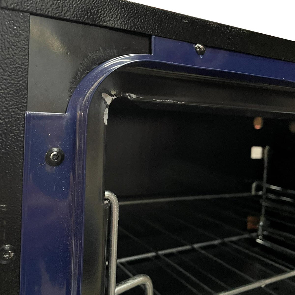 SEMINOVO - Fogão Industrial 2 Bocas Duplas a Gás Branco com Forno Azul Bravo BR2BF – Venâncio