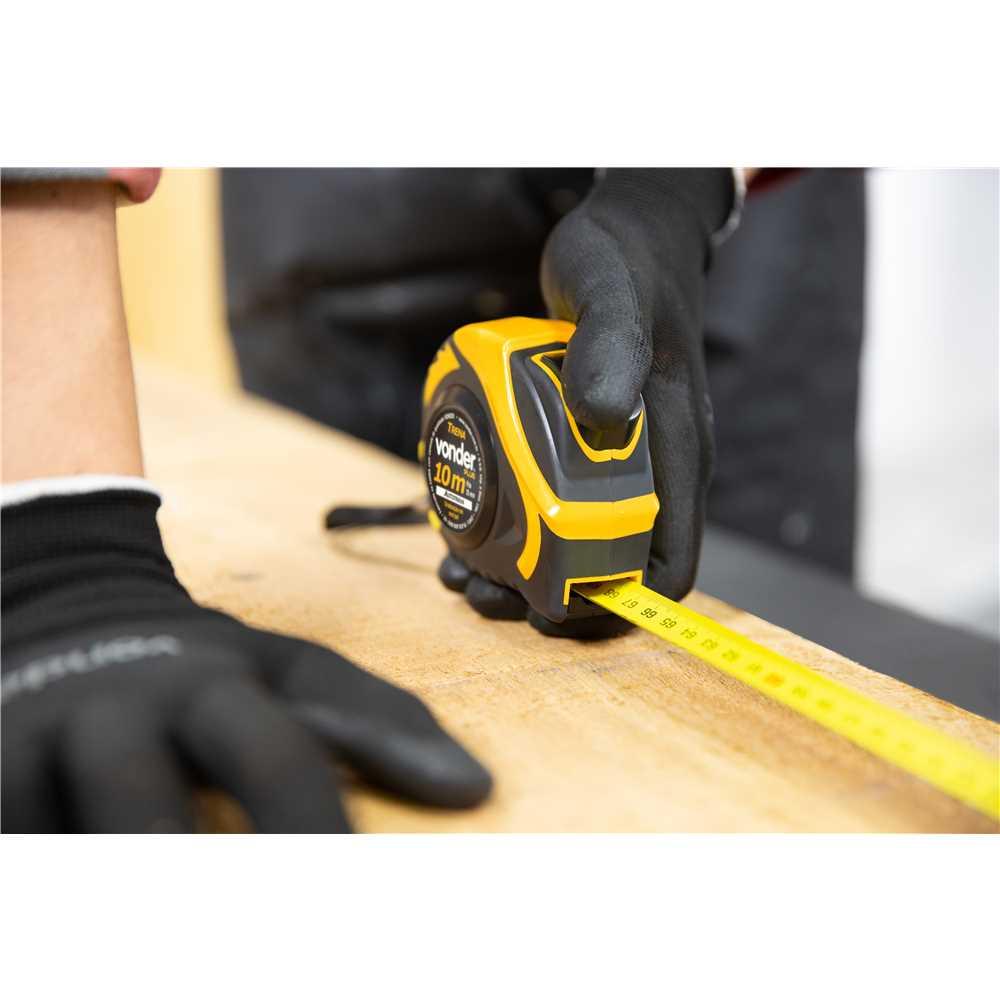 Trena Profissional Emborrachada Com Autotrava 10m x 25mm - Vonder 3868110110