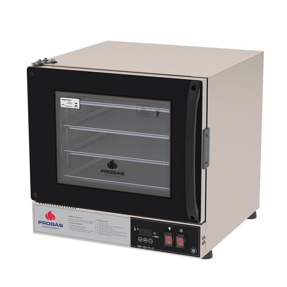 Forno Turbo Prp-004 Plus 127v Preto + Bancada Mes-004 Progás + 8 Assadeiras Cimapi