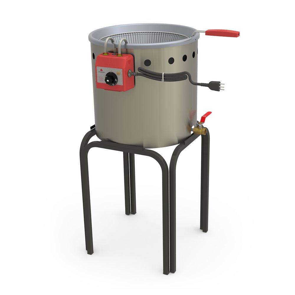 Tacho Fritador 3500W Industrial Elétrico PR-90E Água e Óleo 12L Progás 220V e Cortador de Legumes