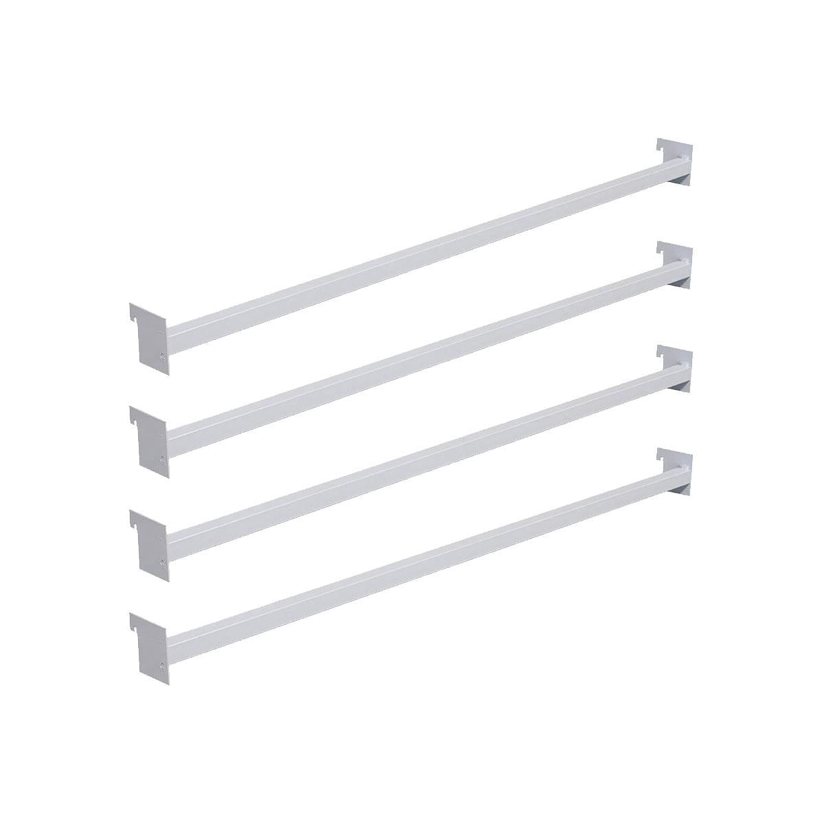 Conjunto 4 Réguas 92cm Para Gôndolas Premium Flex Branco - Amapá