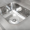 Bancada Mesa 200x70 Inox 430 Com 1 Cuba 50x40x25 Com Grade Inferior - Imeca 6814