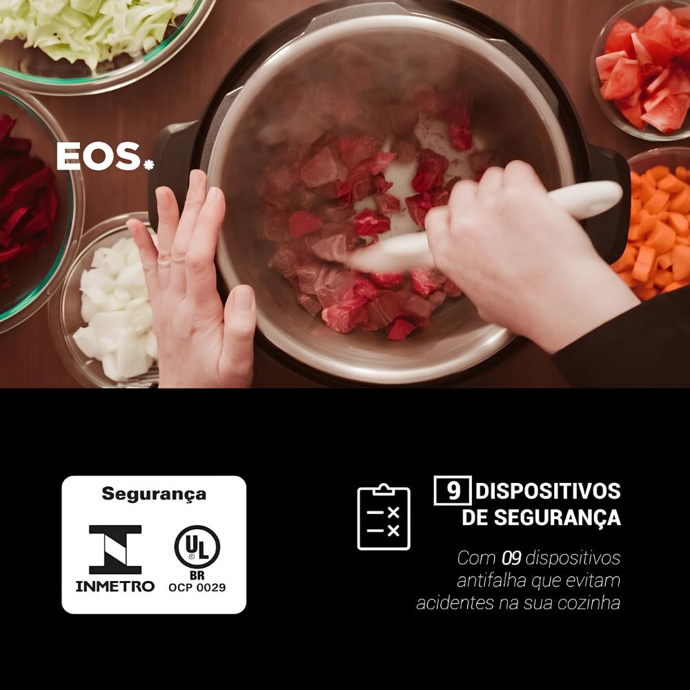 Panela de Pressão Elétrica Multicooker 5l Inox EPP50MI  127v - Eos