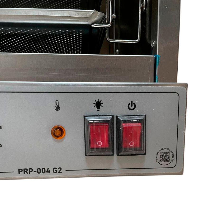 SEMINOVO - Forno Turbo Elétrico Fast Oven PRP-004 G2 Vermelho - Progás