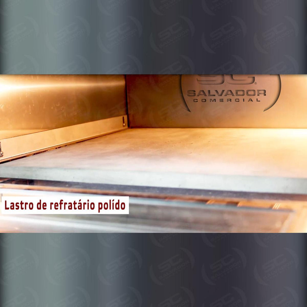 Forno de Lastro Para Pizza Digital 450 graus FLP-400D 220v - Skymsen