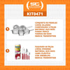 Kit - Jogo de Panelas Allegra 5 Pçs Inox + Faqueiro 30pçs Vermelho - Tramontina