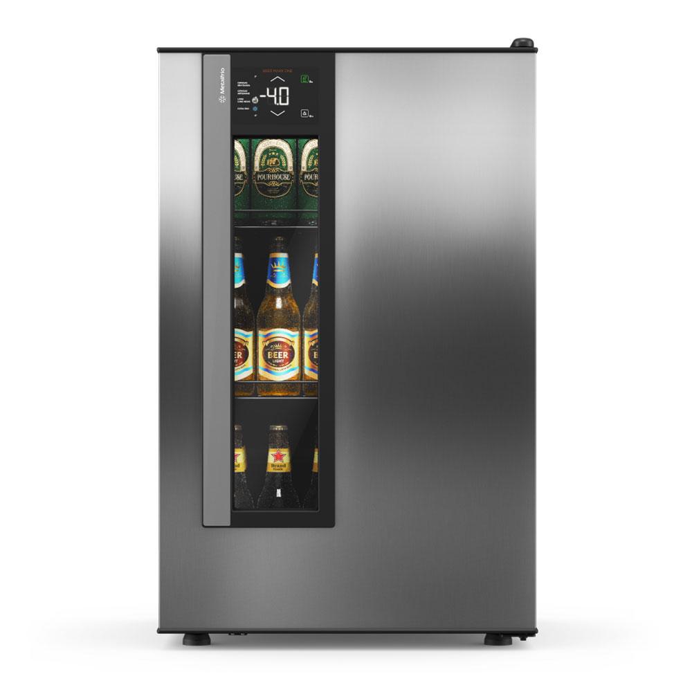 Cervejeira Beer Maxx One Inverter 98/114L Porta Com Visor Inox Digital +2°C a -6ºC VN12TPI 220V - Metalfrio